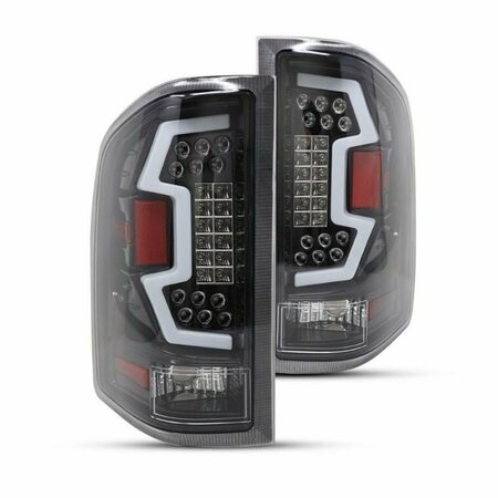 RENEGADE Led Taillight Withled Sequential Turn Signal Gloss Black / Clear CTRNG0666-GBC-SQ